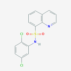 molecular formula C15H10Cl2N2O2S B3447991 N-(2,5-dichlorophenyl)quinoline-8-sulfonamide 