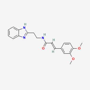 molecular formula C20H21N3O3 B3448050 N-[2-(1H-Benzoimidazol-2-yl)-ethyl]-3-(3,4-dimethoxy-phenyl)-acrylamide 