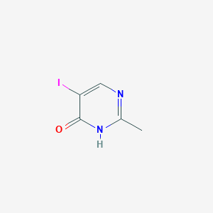 molecular formula C5H5IN2O B034481 5-Iodo-2-methylpyrimidin-4(3H)-one CAS No. 111079-41-5
