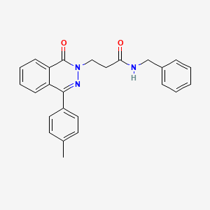 molecular formula C25H23N3O2 B3448362 N-BENZYL-3-[4-(4-METHYLPHENYL)-1-OXO-1,2-DIHYDROPHTHALAZIN-2-YL]PROPANAMIDE 