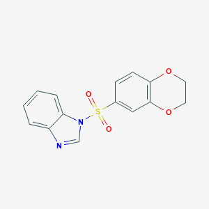 molecular formula C15H12N2O4S B344862 1-(2,3-dihydro-1,4-benzodioxin-6-ylsulfonyl)-1H-benzimidazole CAS No. 879049-79-3