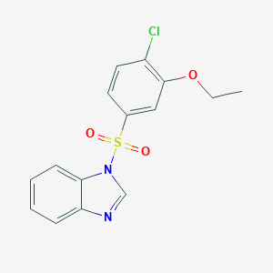 molecular formula C15H13ClN2O3S B344866 1-(4-Chloro-3-ethoxyphenyl)sulfonylbenzimidazole CAS No. 853749-24-3