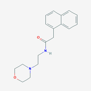 molecular formula C18H22N2O2 B3448780 N-(2-morpholin-4-ylethyl)-2-naphthalen-1-ylacetamide 