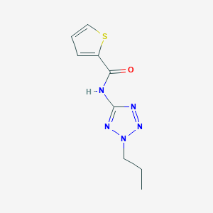 molecular formula C9H11N5OS B3448801 N-(2-propyltetrazol-5-yl)thiophene-2-carboxamide 