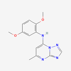 molecular formula C14H15N5O2 B3448946 N-(2,5-dimethoxyphenyl)-5-methyl-[1,2,4]triazolo[1,5-a]pyrimidin-7-amine 