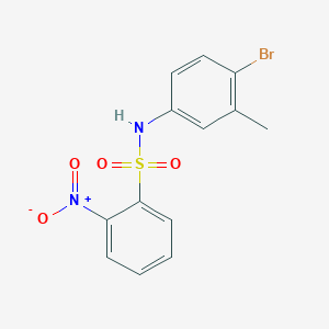 molecular formula C13H11BrN2O4S B3449094 N-(4-bromo-3-methylphenyl)-2-nitrobenzenesulfonamide CAS No. 5532-46-7