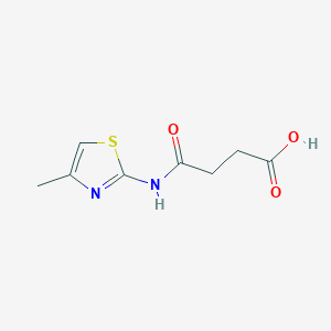 molecular formula C8H10N2O3S B344911 3-[(4-Methyl-1,3-thiazol-2-yl)carbamoyl]propanoic acid CAS No. 313660-65-0