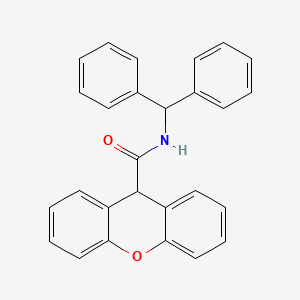 molecular formula C27H21NO2 B3449166 N-(diphenylmethyl)-9H-xanthene-9-carboxamide 