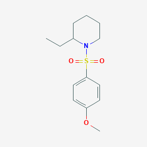 molecular formula C14H21NO3S B344922 2-Ethyl-1-(4-methoxyphenyl)sulfonylpiperidine CAS No. 325482-46-0