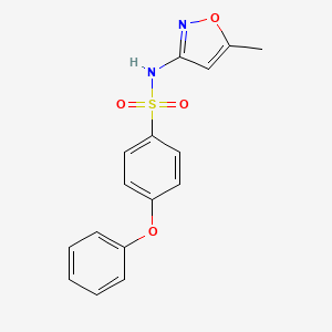 molecular formula C16H14N2O4S B3449242 N-(5-methyl-1,2-oxazol-3-yl)-4-phenoxybenzenesulfonamide 