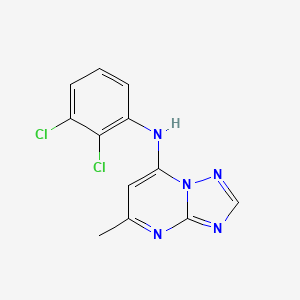 molecular formula C12H9Cl2N5 B3449311 N-(2,3-dichlorophenyl)-5-methyl[1,2,4]triazolo[1,5-a]pyrimidin-7-amine 