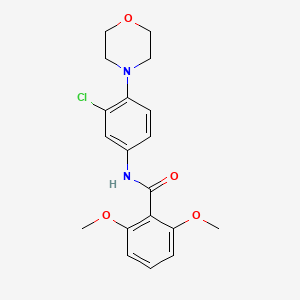 molecular formula C19H21ClN2O4 B3449345 N-[3-chloro-4-(morpholin-4-yl)phenyl]-2,6-dimethoxybenzamide 