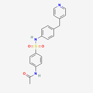 molecular formula C20H19N3O3S B3449398 N-[4-({[4-(4-pyridinylmethyl)phenyl]amino}sulfonyl)phenyl]acetamide 
