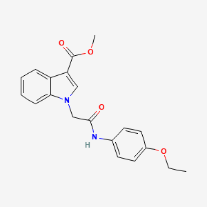 molecular formula C20H20N2O4 B3449408 methyl 1-{2-[(4-ethoxyphenyl)amino]-2-oxoethyl}-1H-indole-3-carboxylate 