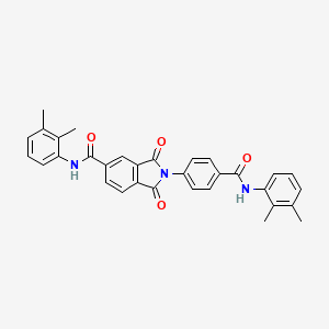 molecular formula C32H27N3O4 B3449645 N-(2,3-dimethylphenyl)-2-(4-{[(2,3-dimethylphenyl)amino]carbonyl}phenyl)-1,3-dioxo-5-isoindolinecarboxamide 