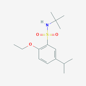 molecular formula C15H25NO3S B344970 N-tert-butyl-2-ethoxy-5-propan-2-ylbenzenesulfonamide CAS No. 881481-26-1