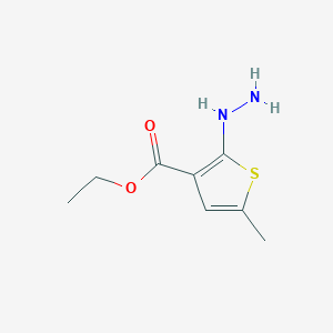 B034498 Ethyl 2-hydrazinyl-5-methylthiophene-3-carboxylate CAS No. 104680-42-4