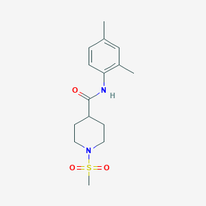 molecular formula C15H22N2O3S B3450108 N-(2,4-dimethylphenyl)-1-(methylsulfonyl)-4-piperidinecarboxamide 