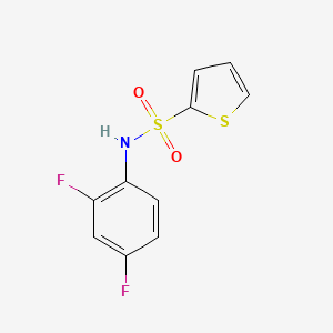molecular formula C10H7F2NO2S2 B3450413 N-(2,4-difluorophenyl)thiophene-2-sulfonamide 