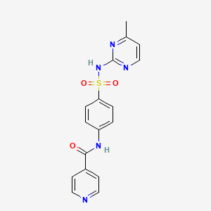 molecular formula C17H15N5O3S B3450460 N-{4-[(4-methylpyrimidin-2-yl)sulfamoyl]phenyl}pyridine-4-carboxamide 
