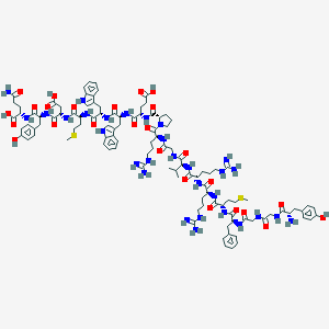 molecular formula C107H148N30O26S2 B034507 H-Tyr-Gly-Gly-Phe-Met-Arg-Arg-Val-Gly-Arg-Pro-Glu-Trp-Trp-Met-Asp-Tyr-Gln-OH CAS No. 105284-56-8