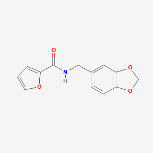 molecular formula C13H11NO4 B345082 N-(1,3-benzodioxol-5-ylmethyl)-2-furamide CAS No. 325809-77-6