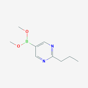 molecular formula C9H15BN2O2 B034509 Dimethyl (2-propylpyrimidin-5-yl)boronate CAS No. 106832-86-4