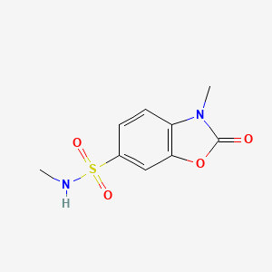 molecular formula C9H10N2O4S B3450916 N,3-dimethyl-2-oxo-2,3-dihydro-1,3-benzoxazole-6-sulfonamide 