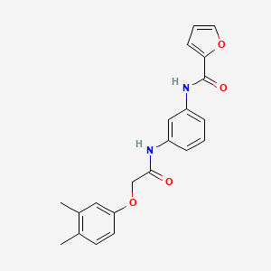 molecular formula C21H20N2O4 B3450960 N-(3-{[2-(3,4-dimethylphenoxy)acetyl]amino}phenyl)-2-furamide 