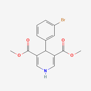 molecular formula C15H14BrNO4 B3451544 Dimethyl 4-(3-bromophenyl)-1,4-dihydropyridine-3,5-dicarboxylate 