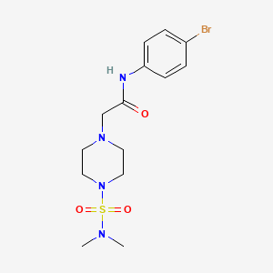 molecular formula C14H21BrN4O3S B3451596 N-(4-bromophenyl)-2-[4-(dimethylsulfamoyl)piperazin-1-yl]acetamide 