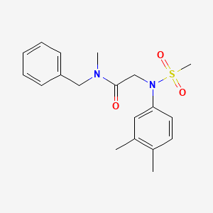 molecular formula C19H24N2O3S B3451614 N-Benzyl-2-[(3,4-dimethyl-phenyl)-methanesulfonyl-amino]-N-methyl-acetamide CAS No. 333446-36-9