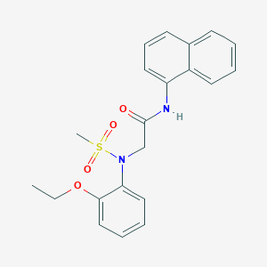 molecular formula C21H22N2O4S B3451824 N~2~-(2-ethoxyphenyl)-N~2~-(methylsulfonyl)-N~1~-1-naphthylglycinamide 