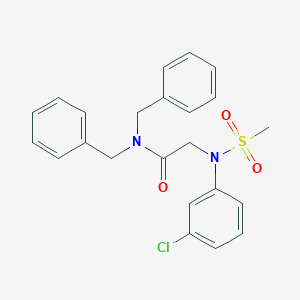 molecular formula C23H23ClN2O3S B3451879 N,N-dibenzyl-N~2~-(3-chlorophenyl)-N~2~-(methylsulfonyl)glycinamide CAS No. 333320-53-9