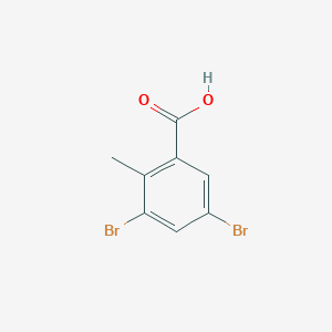 molecular formula C8H6Br2O2 B034519 3,5-Dibromo-2-methylbenzoic acid CAS No. 100958-94-9