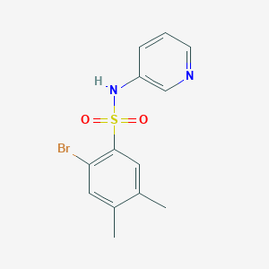 2-bromo-4,5-dimethyl-N-pyridin-3-ylbenzenesulfonamide