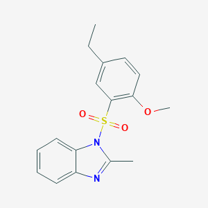 1-(5-Ethyl-2-methoxyphenyl)sulfonyl-2-methylbenzimidazole