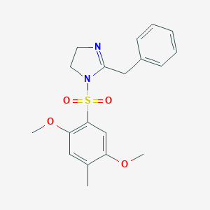 2-benzyl-1-[(2,5-dimethoxy-4-methylphenyl)sulfonyl]-4,5-dihydro-1H-imidazole