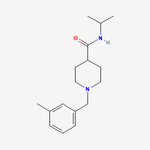 molecular formula C17H26N2O B3452178 1-(3-methylbenzyl)-N-(propan-2-yl)piperidine-4-carboxamide 