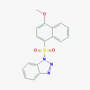 1-(4-Methoxynaphthalen-1-yl)sulfonylbenzotriazole