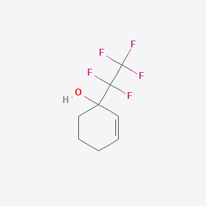 molecular formula C8H9F5O B034523 3-Hydroxy-3-(pentafluoroethyl)cyclohexene CAS No. 101417-71-4
