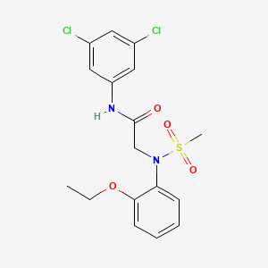 molecular formula C17H18Cl2N2O4S B3452542 N~1~-(3,5-dichlorophenyl)-N~2~-(2-ethoxyphenyl)-N~2~-(methylsulfonyl)glycinamide 