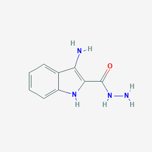 molecular formula C9H10N4O B034534 3-Amino-1h-indole-2-carbohydrazide CAS No. 110963-29-6