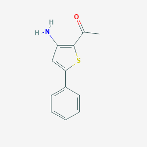 molecular formula C12H11NOS B034536 2-Acetyl-3-Amino-5-Phenylthiophene CAS No. 105707-24-2