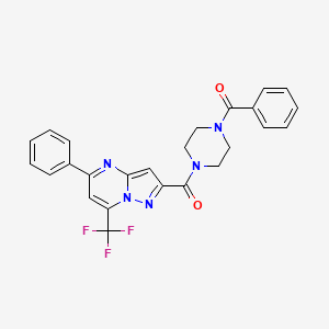 molecular formula C25H20F3N5O2 B3453604 PAR-2-IN-2 