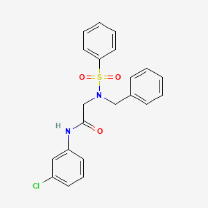 N~2~-benzyl-N~1~-(3-chlorophenyl)-N~2~-(phenylsulfonyl)glycinamide