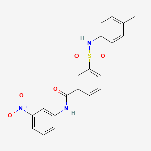 3-{[(4-methylphenyl)amino]sulfonyl}-N-(3-nitrophenyl)benzamide