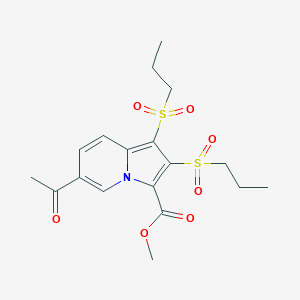 methyl 6-acetyl-1,2-bis(propylsulfonyl)-3-indolizinecarboxylate