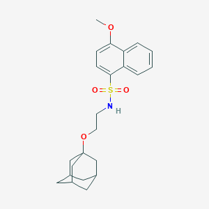 B345376 (2-Adamantanyloxyethyl)[(4-methoxynaphthyl)sulfonyl]amine CAS No. 445473-49-4