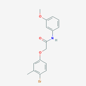 2-(4-bromo-3-methylphenoxy)-N-(3-methoxyphenyl)acetamide